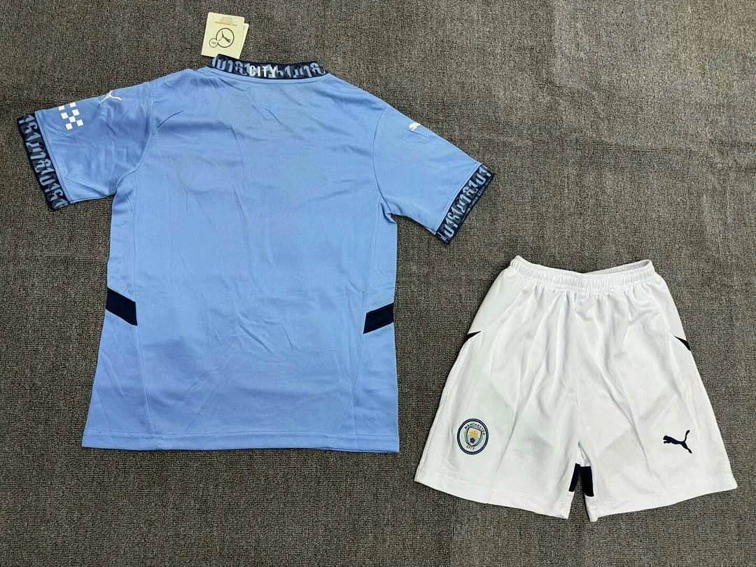 2024/2025 Manchester City Home Football Shirt 1:1 Quality Kids Size