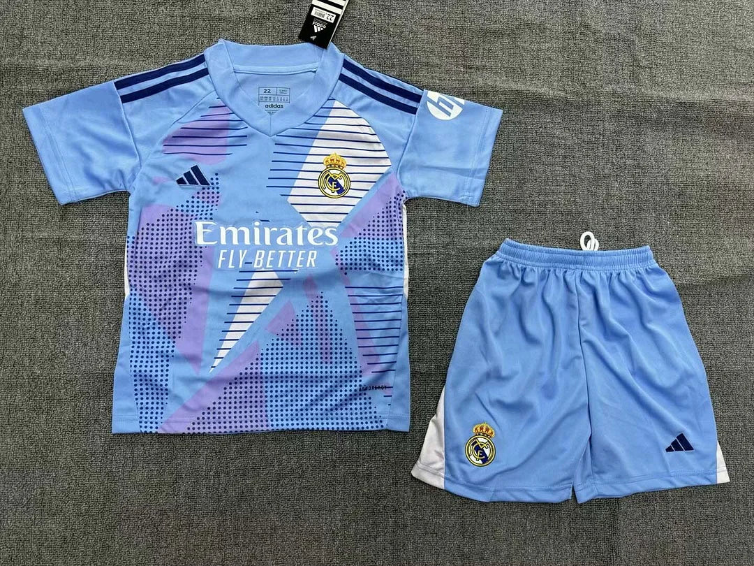 2024/2025 Real Madrid Goalkeeper Football Jersey 1:1 Quality Kids Size