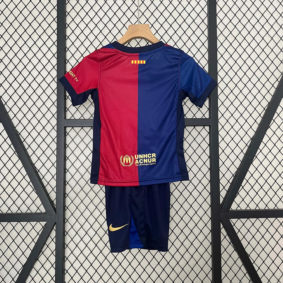 2024/2025 Barcelona Home Football Shirt 1:1 Quality Kids Size