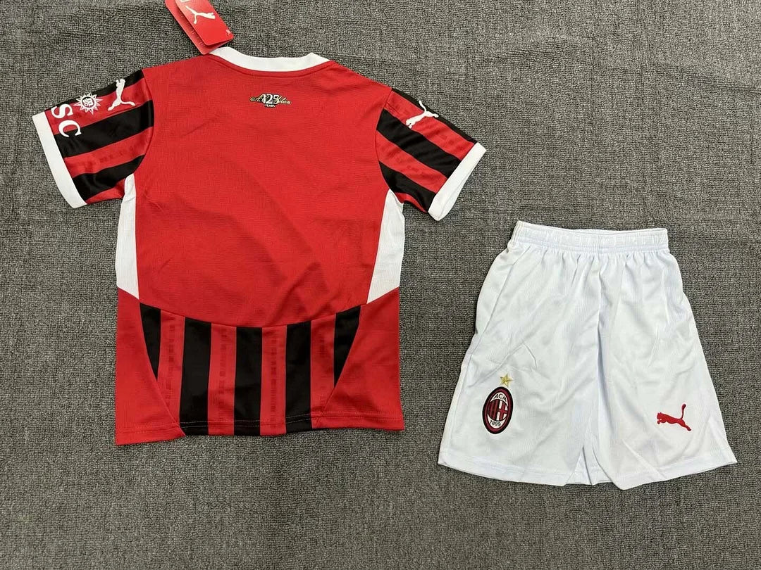 2024/2025 AC Milan Home Football Shirt 1:1 Quality Kids Size